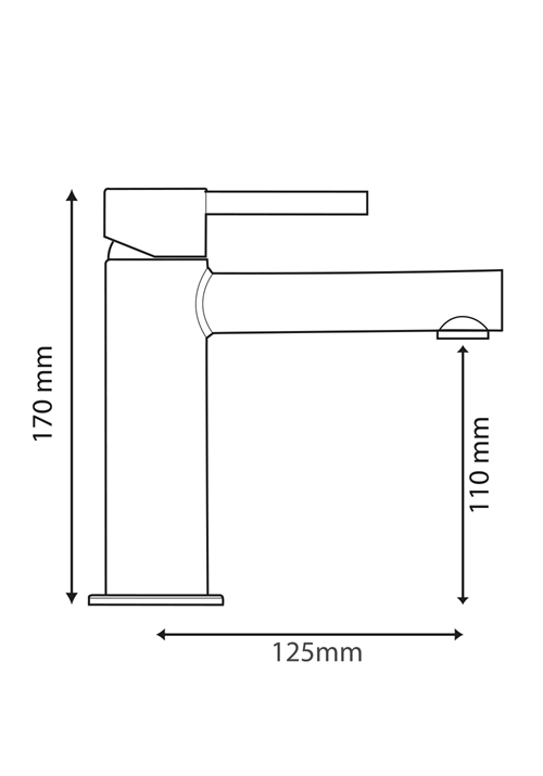 DESIGN BASIN MIXER WHITE