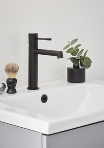 BASIN MIXER SHAPE LOW BLACK