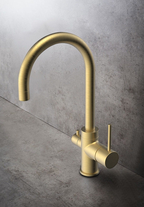 KITCHEN FAUCET BOW BRASS WITH DISHWASH VALVE