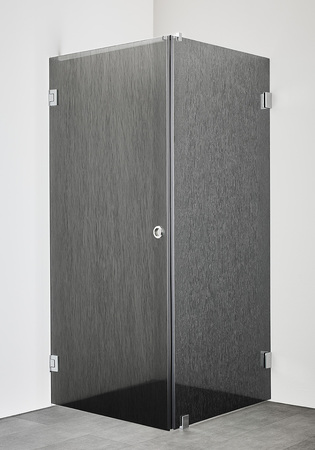 Shower Corner Infinity Lace Combi Door/Wall 80X80 Chrome