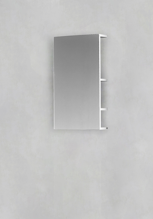 UPPER MIRROR WITH STORAGE STORE WHITE 400