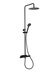 Shower Column Mix Slim Round 150Cc Black Matt W Ø250 Shower 
