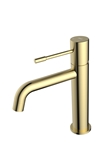 BASIN MIXER FINE LOW MATTE BRUSHED BRASS