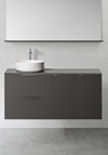 VANITY UNIT SHAPE 1200 (600 WITH 2 PCS SIDE CABINET PUSH 300) ANTHRACITE