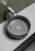  Circle Washbasin Gray Matte