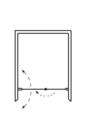 Shower Door  Igloo Pro Fold 95 Niche 930-1030Mm Clear Glass Black