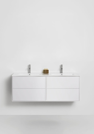 Tvättställskåp Edge White 1200D With Basin