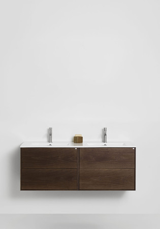 Tvättställskåp Edge Smoked Oak 1200D With Basin