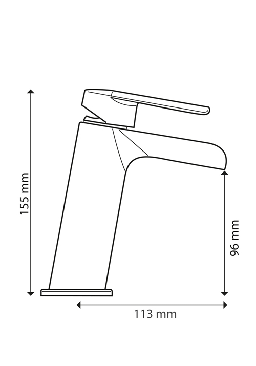 WHIRL BASIN MIXER CHROME