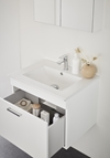 VANITY CABINET GO 1 DRAWER WITH BASIN WHITE 600