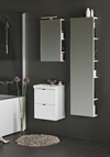FULL LENGTH MIRROR WITH STORAGE STORE WHITE 400