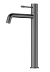 BASIN MIXER FINE HIGH BRUSHED BLACK CHROME