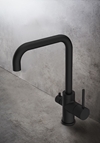 KITCHEN FAUCET STAND BLACK WITH DISHWASH VALVE