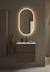 Under Cabinet Go Plus Dark Oak 600 With Basin