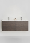 UNDER CABINET GO 2X2 DRAWERS DARK OAK 1200D WITH BASIN