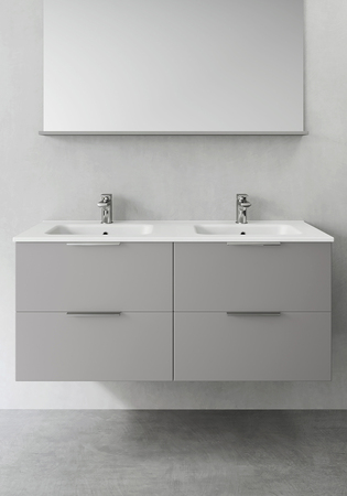 Vanity Unit Shape Grey 1200D