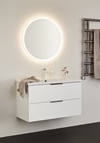 VANITY UNIT SHAPE WHITE GLOSS 800