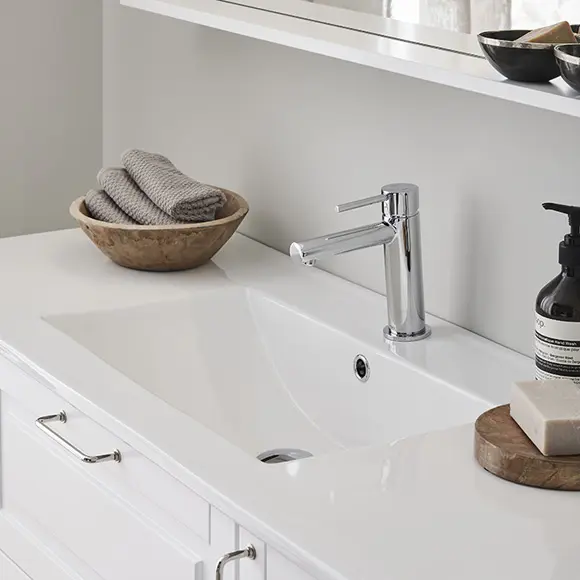 Rectangular washbasin Hafa Grace commode