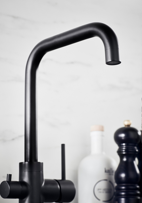 KITCHEN FAUCET STAND BLACK WITH DISHWASH VALVE