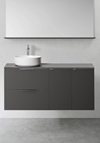 VANITY UNIT SHAPE 1200 (600 WITH 2 PCS SIDE CABINET SOFTCLOSE 300) ANTHRACITE