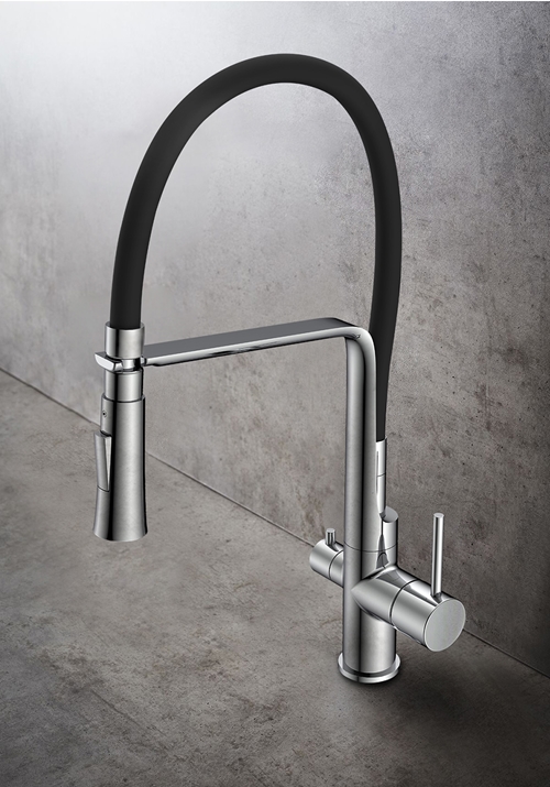 KITCHEN FAUCET VERGE CHROME WITH DISHWASH VALVE