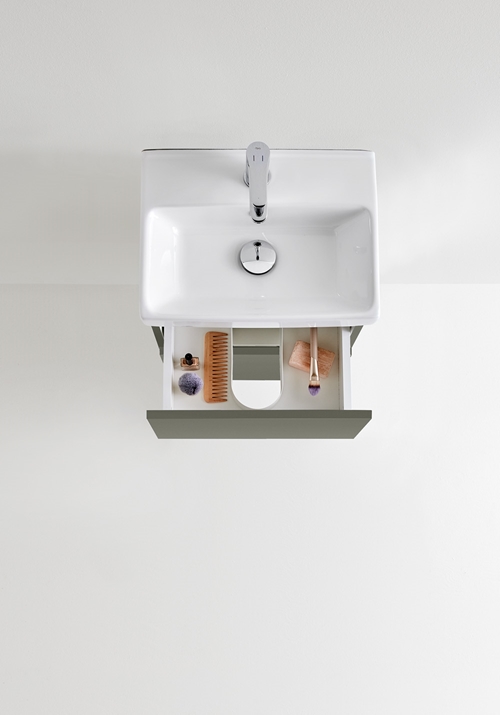 UNDER CABINET NEAT DRAWERS WARM GREY 550 WITH BASIN