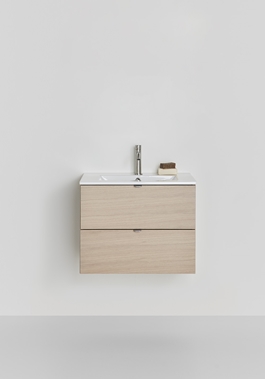 UNDER CABINET GO 2 DRAWERS LIGHT OAK 600 WITH BASIN