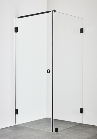 Shower Corner Infinity Combi Door/Wall 100X90 Black