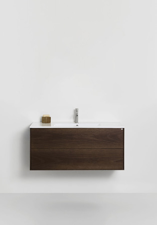 Tvättställskåp Edge Smoked Oak 1000 With Basin