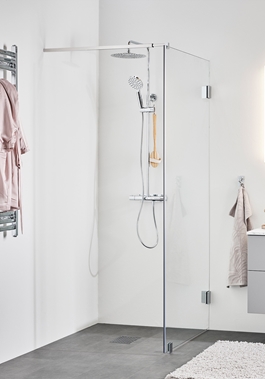 SHOWER WALL INFINITY 80 CHROME