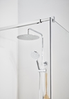 SHOWER CORNER INFINITY COMBI DOOR/WALL 90X80 CHROME