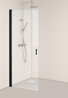 SHOWER DOOR IGLOO PRO STR 80 CLEAR GLASS BLACK