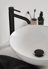 BASIN MIXER WIND HIGH BLACK
