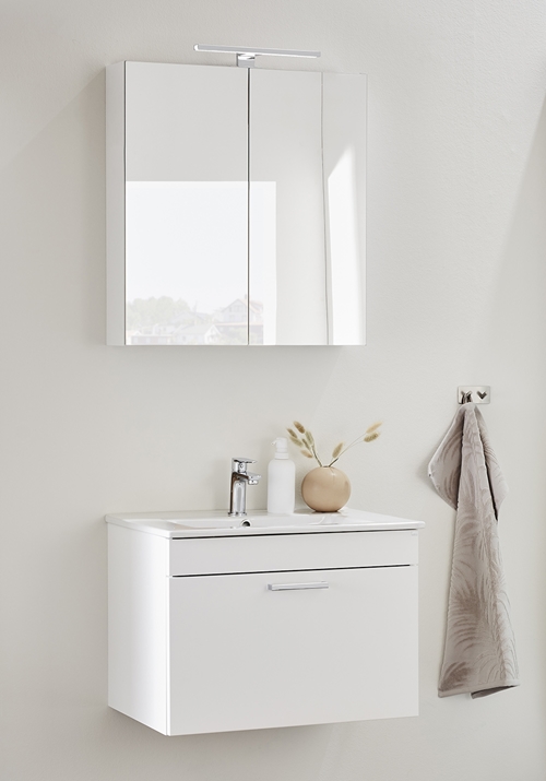 GO MIRROR CABINET 800 WHITE