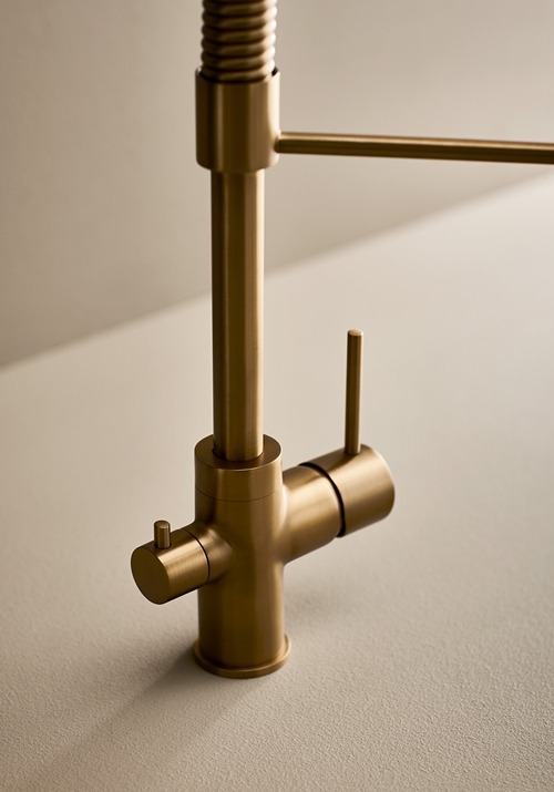KITCHEN FAUCET DINE BRASS WITH DISHWASH VALVE