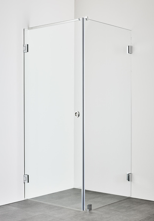 Shower Corner Infinity Combi Door/Wall 100X80 Chrome