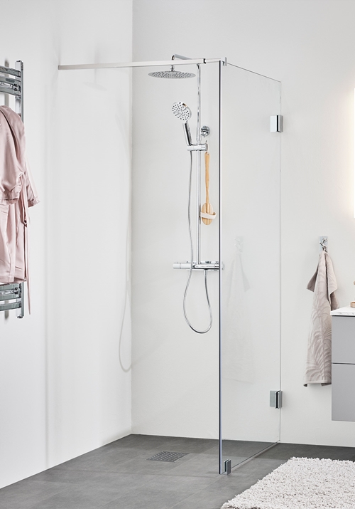 SHOWER WALL INFINITY 90 CHROME