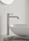 BASIN MIXER WIND HIGH SS BRUSHED