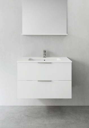 Vanity Unit Shape 800 White With Basin