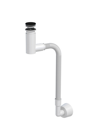 Drain Assembly With Bottom Valve Easy Clean Black