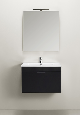 Vanity Cabinet Go 1 Drawer Black 600
