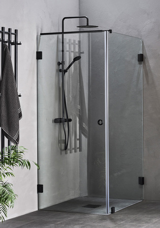 Shower Corner Infinity Combi Door/Wall 100X90 Black