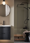 SHOWER WALL INFINITY 90 BLACK