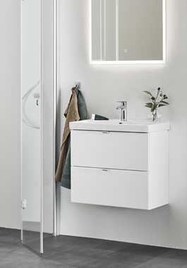 UNDER CABINET NEAT DRAWERS WHITE 550 WITH BASIN