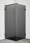 SHOWER CORNER INFINITY LACE COMBI DOOR/WALL 90X90 BLACK