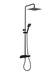 Shower Column Mix Slim Square 150Cc Black Matt W 250X250 Shower