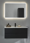 VANITY CABINET GO 2 DRAWERS BLACK 1000