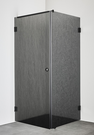 Shower Corner Infinity Lace Combi Door/Wall 80X80 Black