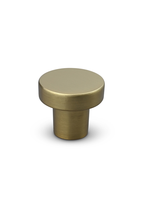 KNOB DOT BRUSHED BRASS