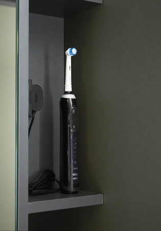 Full Length Mirror With Storage Store Anthracite 400